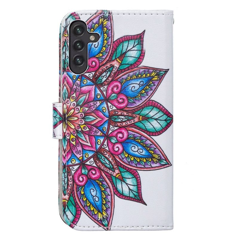 Læder Cover Samsung Galaxy A13 5G Mandala Tegnet