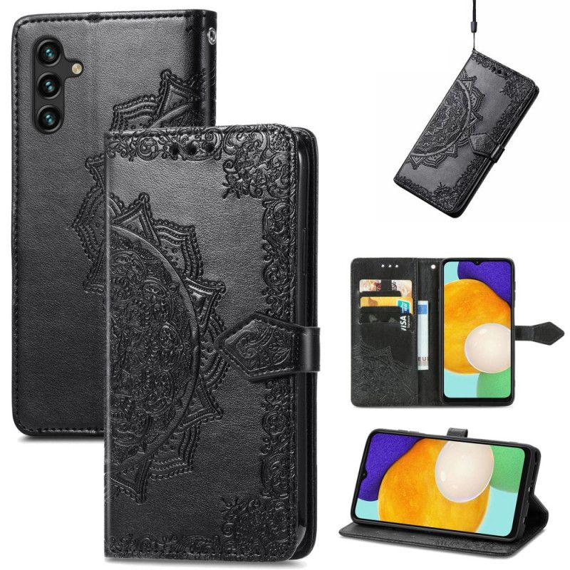 Læder Cover Samsung Galaxy A13 5G Middelaldermandala