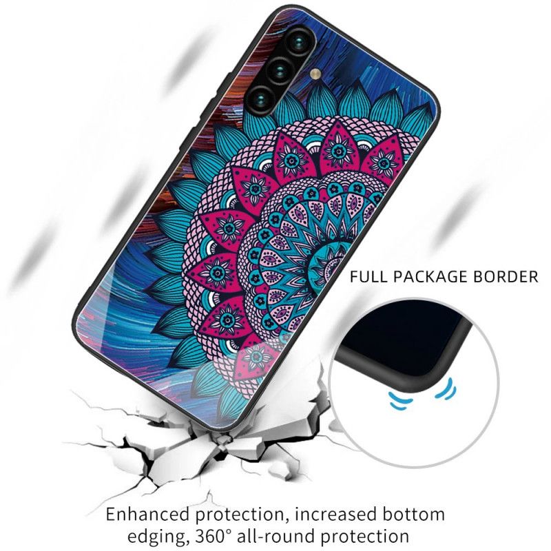 Mobilcover Samsung Galaxy A13 5G Hærdet Glas Mandala