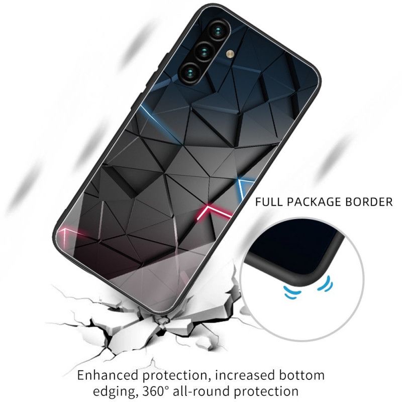 Mobilcover Samsung Galaxy A13 5G Hærdet Glasgeometri