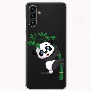 Mobilcover Samsung Galaxy A13 5G Panda På Bambus