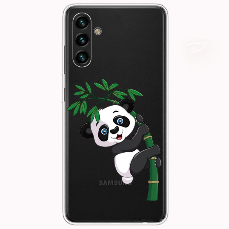 Mobilcover Samsung Galaxy A13 5G Panda På Bambus