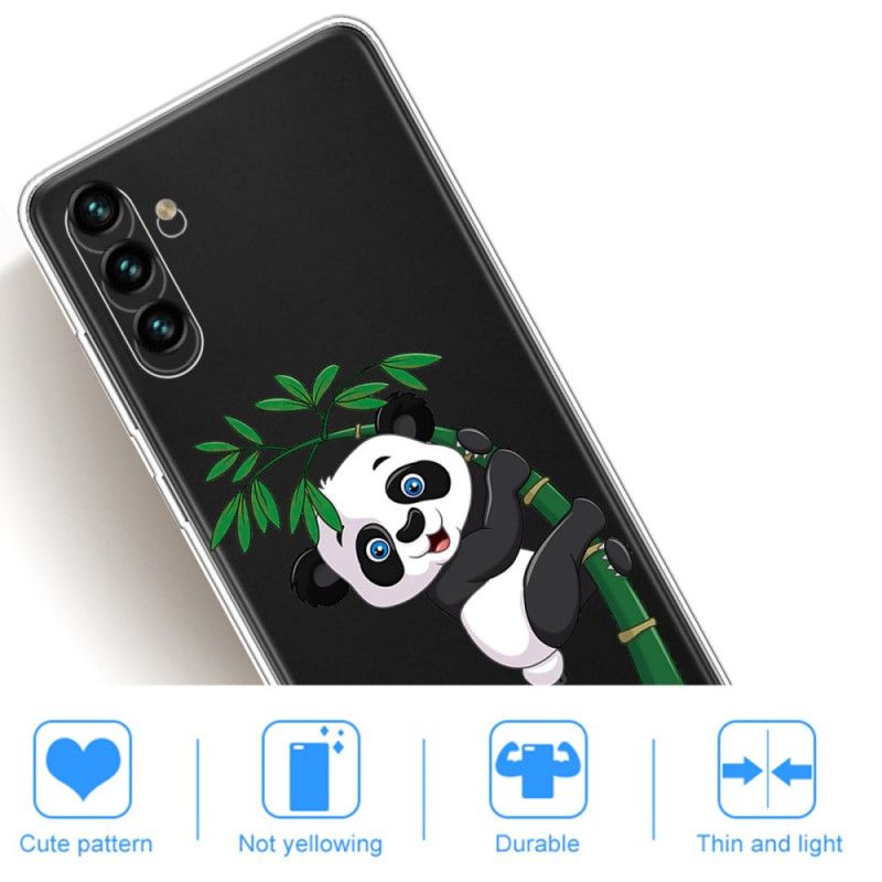 Mobilcover Samsung Galaxy A13 5G Panda På Bambus