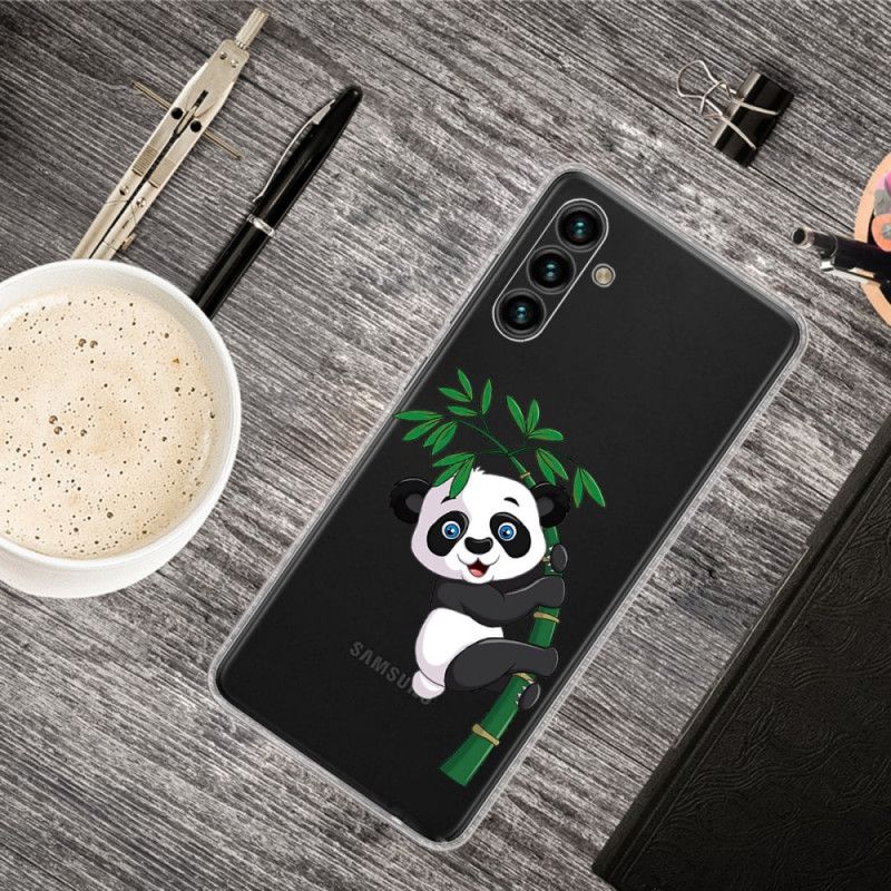 Mobilcover Samsung Galaxy A13 5G Panda På Bambus