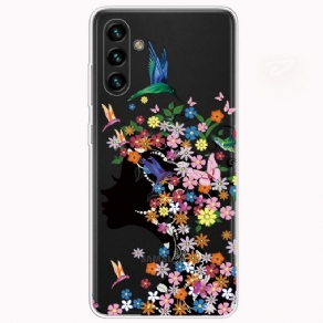 Mobilcover Samsung Galaxy A13 5G Smukt Blomsterhoved