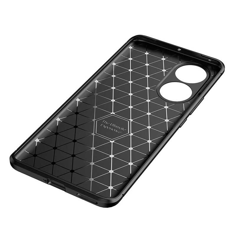 Cover Huawei Nova 9 / Honor 50 Fleksibel Kulfibertekstur