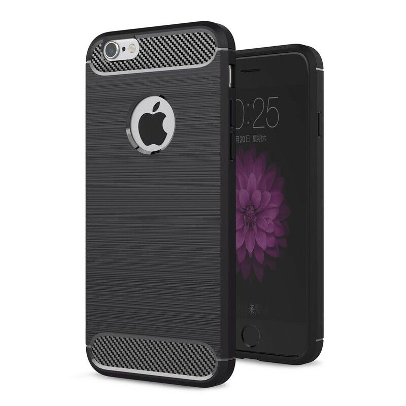 Cover iPhone 6 / 6S Børstet Kulfiber