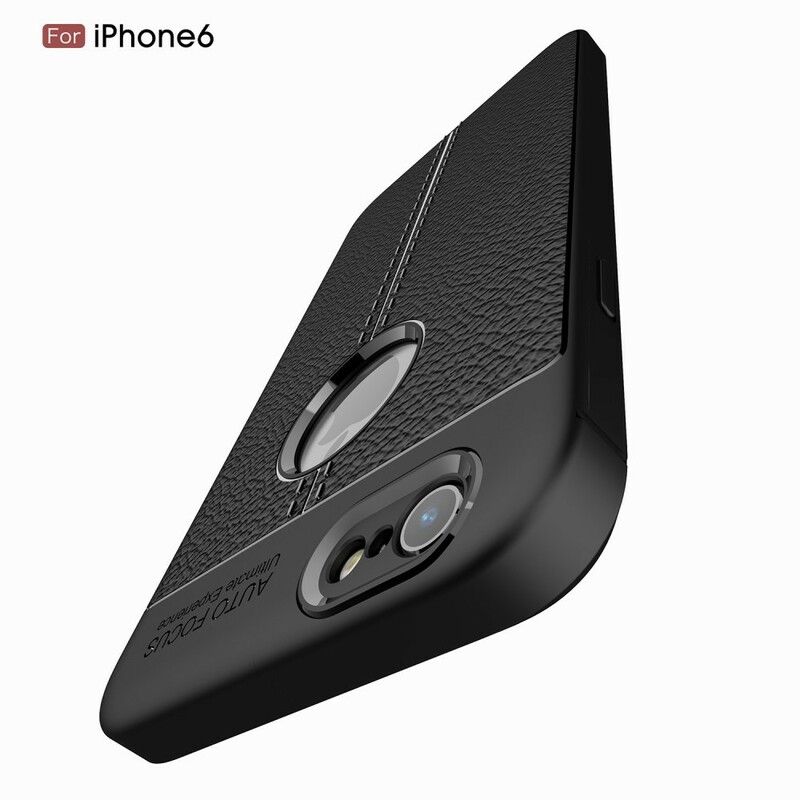 Cover iPhone 6 / 6S Dobbelt Linje Litchi Lædereffekt