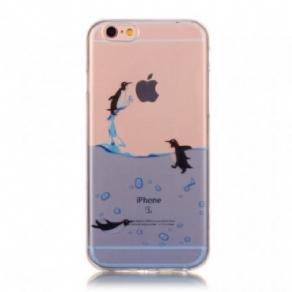 Cover iPhone 6 / 6S Sømløst Pingvinspil