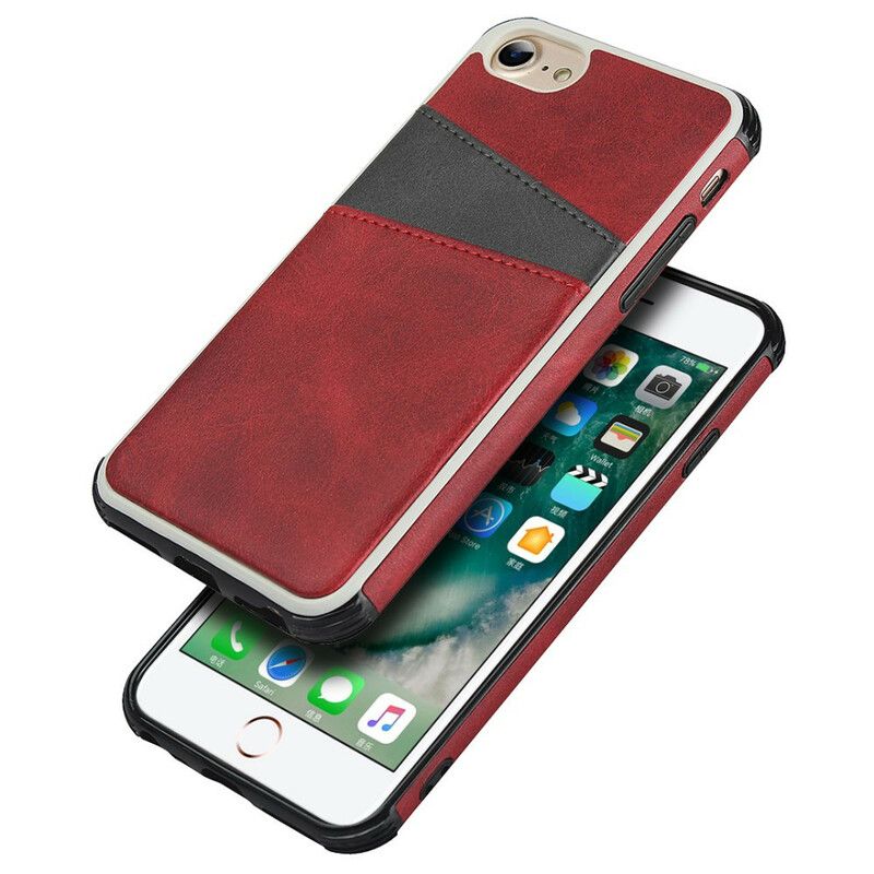 Cover iPhone 6 / 6S Tofarvet Dobbelt Kortholder