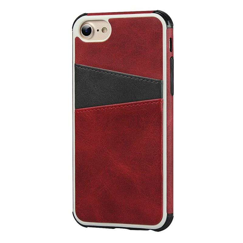 Cover iPhone 6 / 6S Tofarvet Dobbelt Kortholder