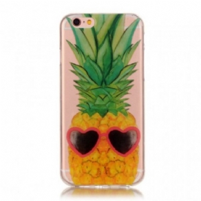 Cover iPhone 6 / 6S Transparent Inkognito Ananas