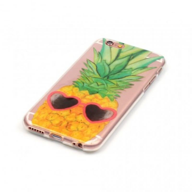 Cover iPhone 6 / 6S Transparent Inkognito Ananas