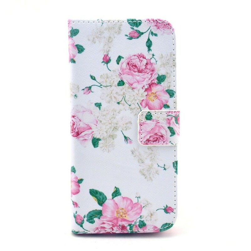 Læder Cover iPhone 6 / 6S Frihedsblomster