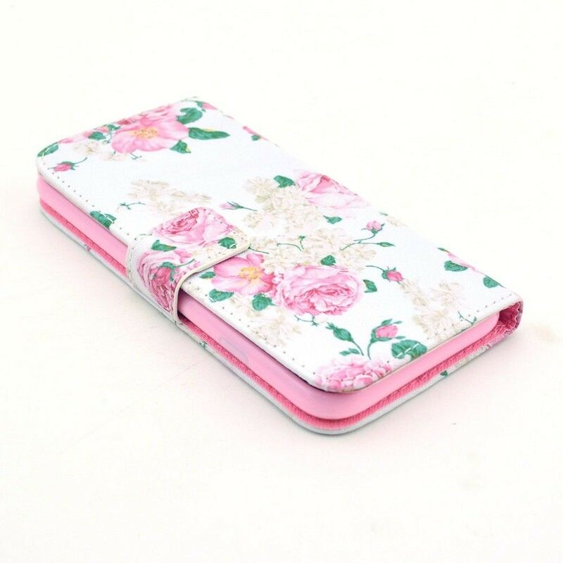 Læder Cover iPhone 6 / 6S Frihedsblomster