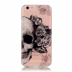 Mobilcover iPhone 6 / 6S Transparent Blomsterkranie