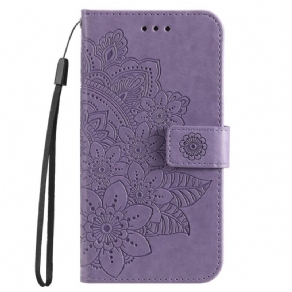 Flip Cover Honor Magic 5 Lite Med Snor Strappy Mandala