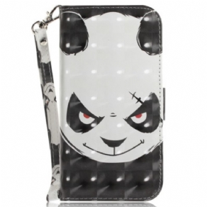 Flip Cover Honor Magic 5 Lite Med Snor Vred Panda Med Snor