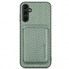 Cover Samsung Galaxy A14 / A14 5G Carbon Fiber Aftagelig Kortholder