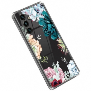 Cover Samsung Galaxy A14 / A14 5G Sømløs Buket Blomster