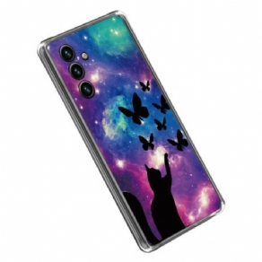 Cover Samsung Galaxy A14 / A14 5G Space Cat Silikone