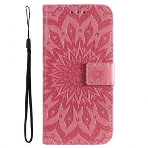 Flip Cover Samsung Galaxy A14 / A14 5G Mandala Sun Med Snor