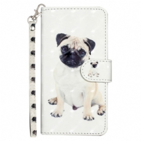 Flip Cover Samsung Galaxy A14 / A14 5G Med Snor Thong Hund