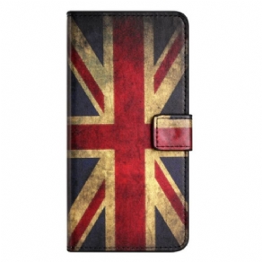 Flip Cover Samsung Galaxy A14 / A14 5G Vintage Engelsk Flag