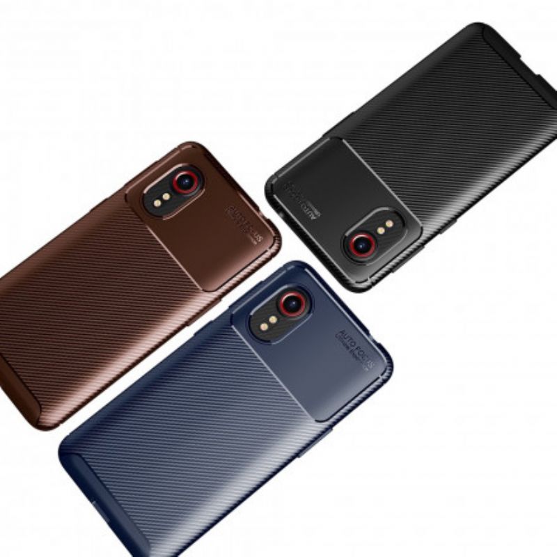 Cover Samsung Galaxy XCover 5 Fleksibel Kulfibertekstur