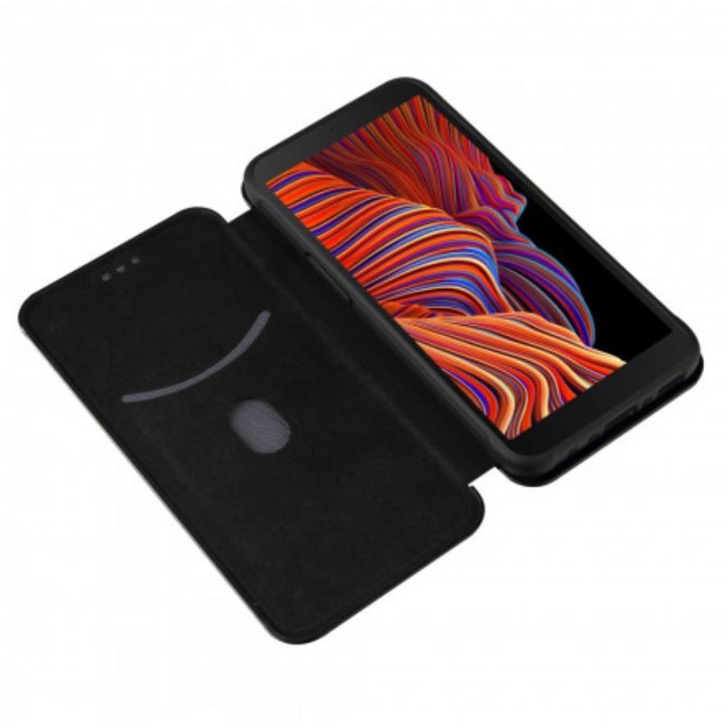 Cover Samsung Galaxy XCover 5 Flip Cover Kulfiber