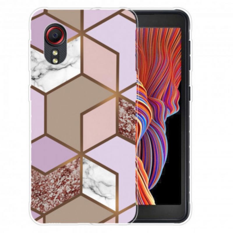 Cover Samsung Galaxy XCover 5 Geometrisk Marmor