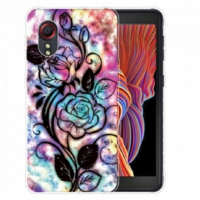 Cover Samsung Galaxy XCover 5 Grafisk Blomst