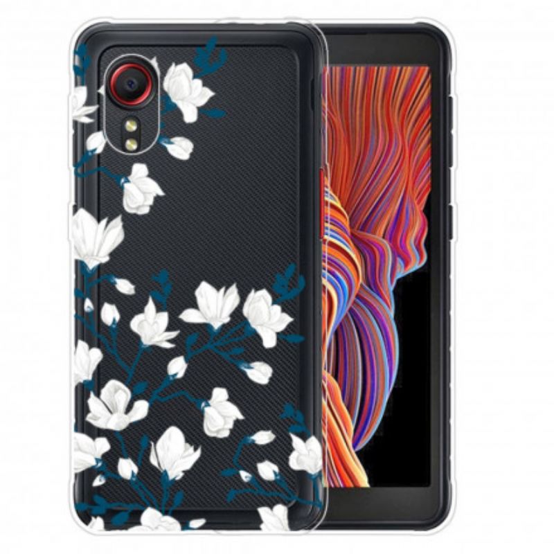 Cover Samsung Galaxy XCover 5 Hvide Blomster