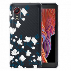 Cover Samsung Galaxy XCover 5 Hvide Blomster