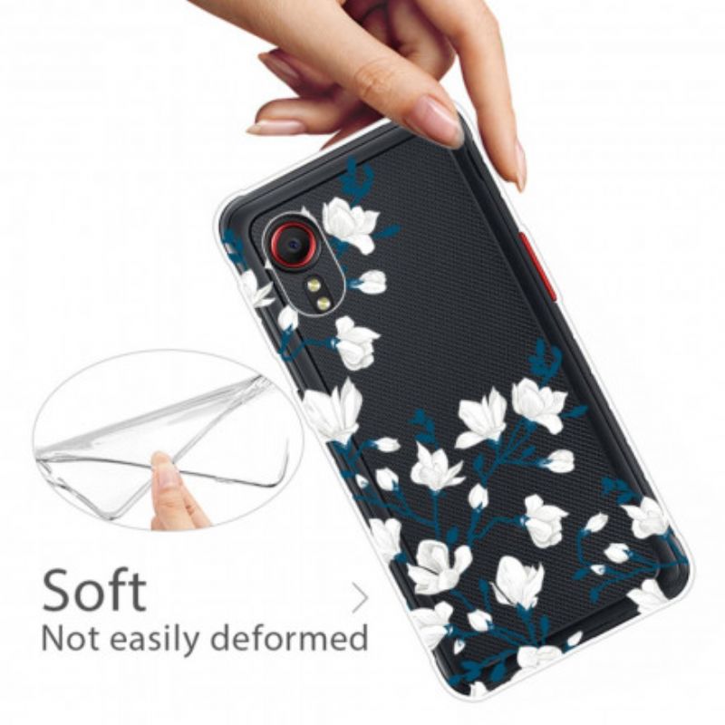 Cover Samsung Galaxy XCover 5 Hvide Blomster