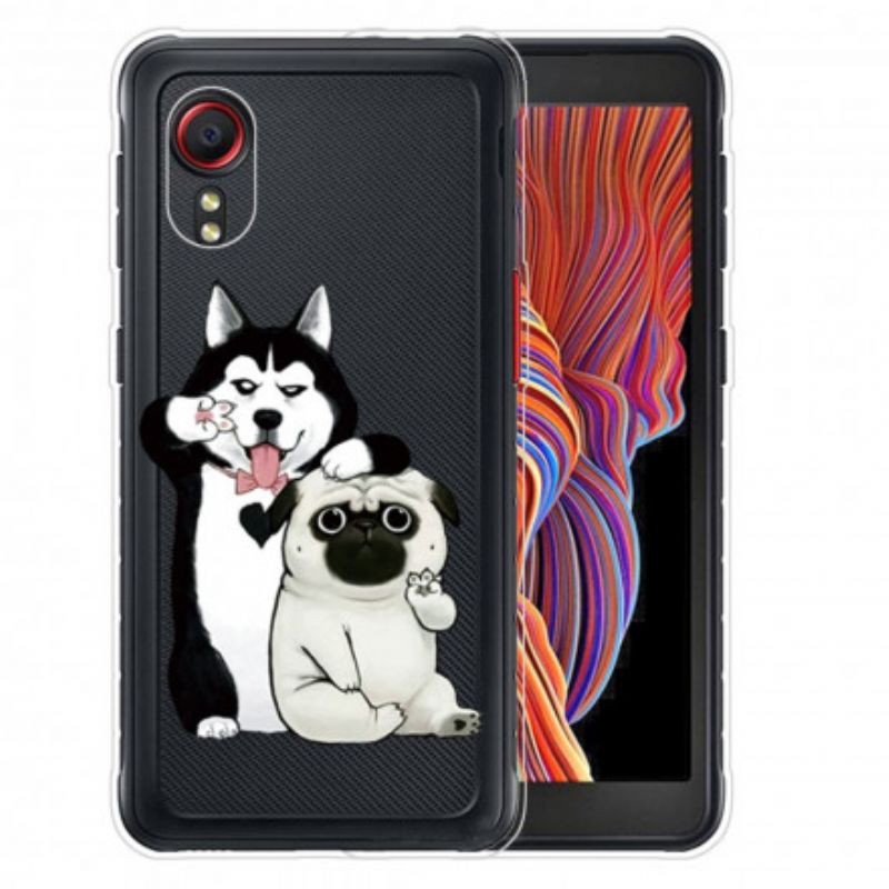 Cover Samsung Galaxy XCover 5 Sjove Hunde