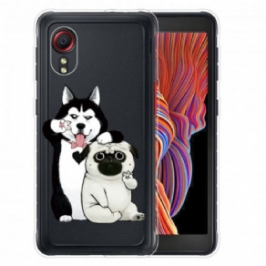 Cover Samsung Galaxy XCover 5 Sjove Hunde