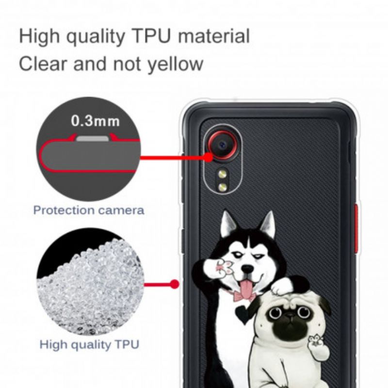 Cover Samsung Galaxy XCover 5 Sjove Hunde