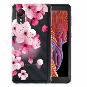 Cover Samsung Galaxy XCover 5 Små Lyserøde Blomster