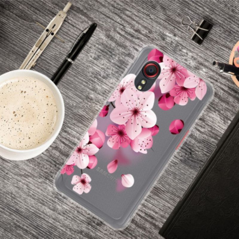 Cover Samsung Galaxy XCover 5 Små Lyserøde Blomster