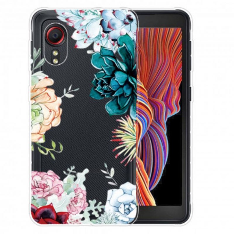 Cover Samsung Galaxy XCover 5 Sømløse Akvarelblomster