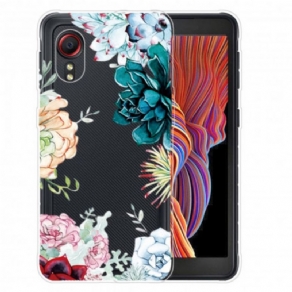 Cover Samsung Galaxy XCover 5 Sømløse Akvarelblomster