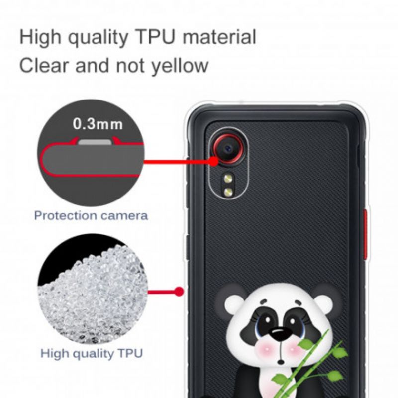 Cover Samsung Galaxy XCover 5 Transparent Trist Panda