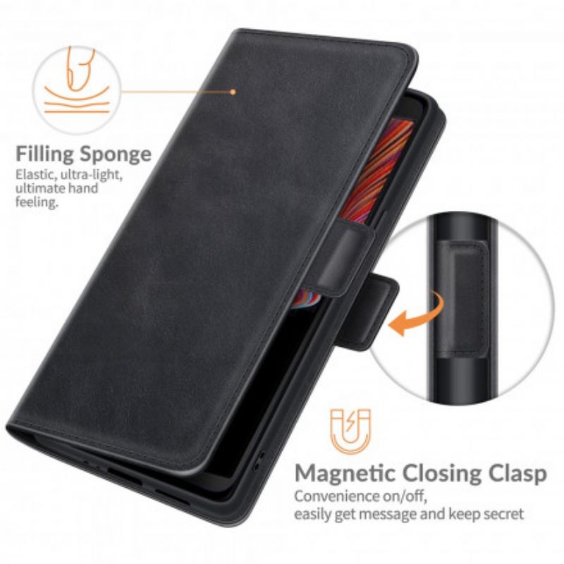 Flip Cover Samsung Galaxy XCover 5 Imiteret Læderdesign