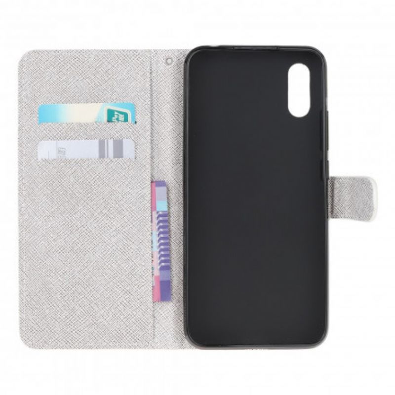 Flip Cover Samsung Galaxy XCover 5 Med Snor Diamond Strap Sommerfugle