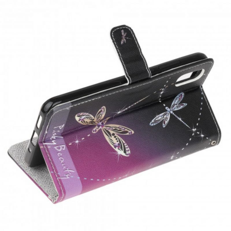 Flip Cover Samsung Galaxy XCover 5 Med Snor Thong Dragonflies