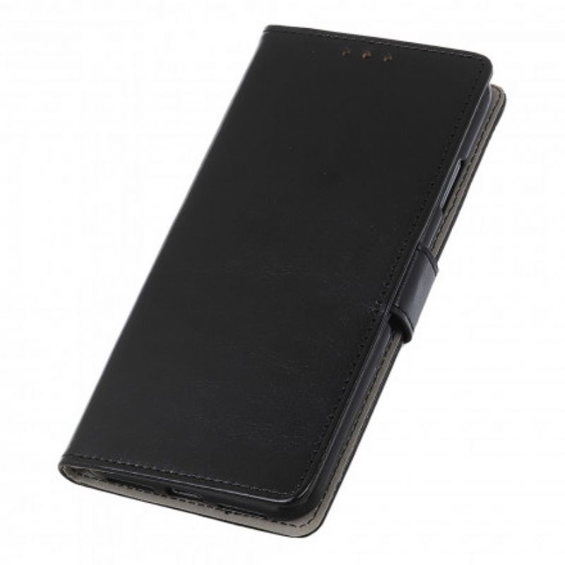 Flip Cover Samsung Galaxy XCover 5 Simpel Skinnende Lædereffekt