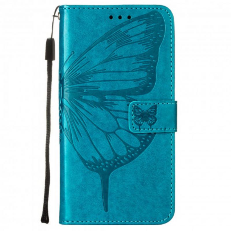 Flip Cover Samsung Galaxy XCover 5 Sommerfugledesign Med Snor