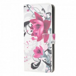 Flip Cover Samsung Galaxy XCover 5 Tropiske Blomster