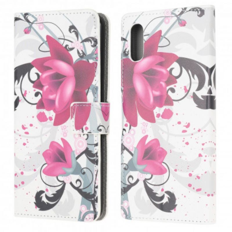 Flip Cover Samsung Galaxy XCover 5 Tropiske Blomster